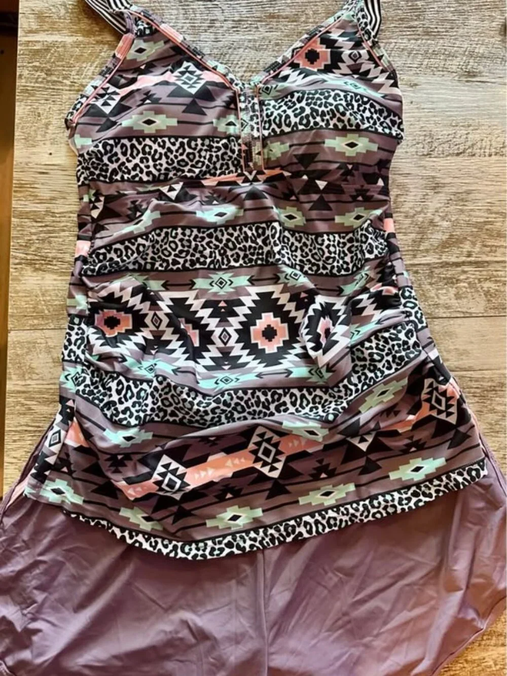 NWT Tankini/Swim shorts Swimsuit Set SZ 6